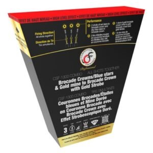 CSF-1300 Brocade Crowns/Blue Stars & Gold Mine to Brocade Crown with Gold Strobe