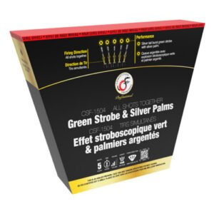 CSF-1504 Green Strobe & Silver Palms